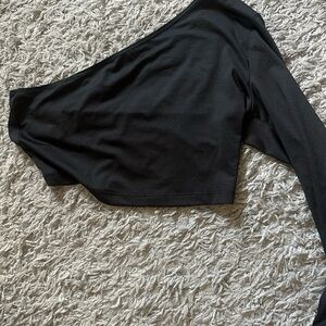 Black One-Shoulder Top
